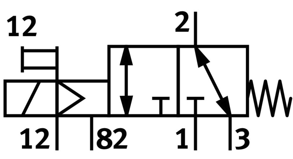 Festo 3/2 NC Monostable Air Solenoid Valve G1/2 3700l/min - 7960