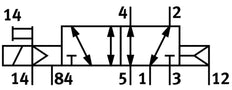 Festo 5/2 Monostable Air Solenoid Valve G1/8 1000l/min - 535927