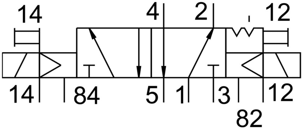Festo 5/2 Bistable Air Solenoid Valve G3/8 1800l/min - 8036698