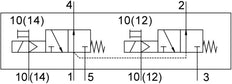Festo 2x3/2 NO Monostable Air Solenoid Valve G1/8 600l/min - 577501
