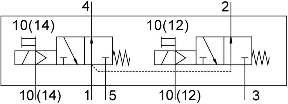 Festo 2x3/2 NO Monostable Air Solenoid Valve G3/8 1600l/min - 8036708