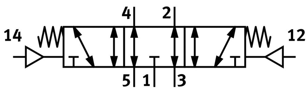 Festo 5/3 Exhausted Pneumatic Valve G1/8 600l/min - 573835
