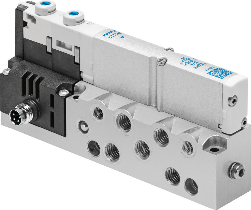 Festo 2x3/2 NC Monostable Air Solenoid Valve G1/8 500l/min - 8023572