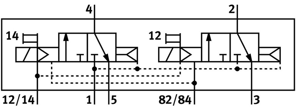 Festo 2x3/2 NC Monostable Air Solenoid Valve M7 230l/min - 533381