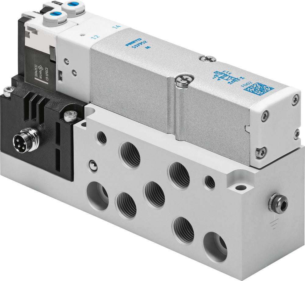 Festo 2x3/2 NO/NC Monostable Air Solenoid Valve G1/8 550l/min - 537970