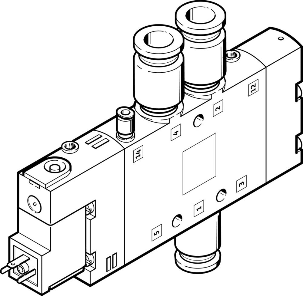 Festo 5/2 Monostable Air Solenoid Valve QS-10 1000l/min - 163158
