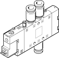 Festo 5/2 Monostable Air Solenoid Valve QS-8 850l/min - 163770
