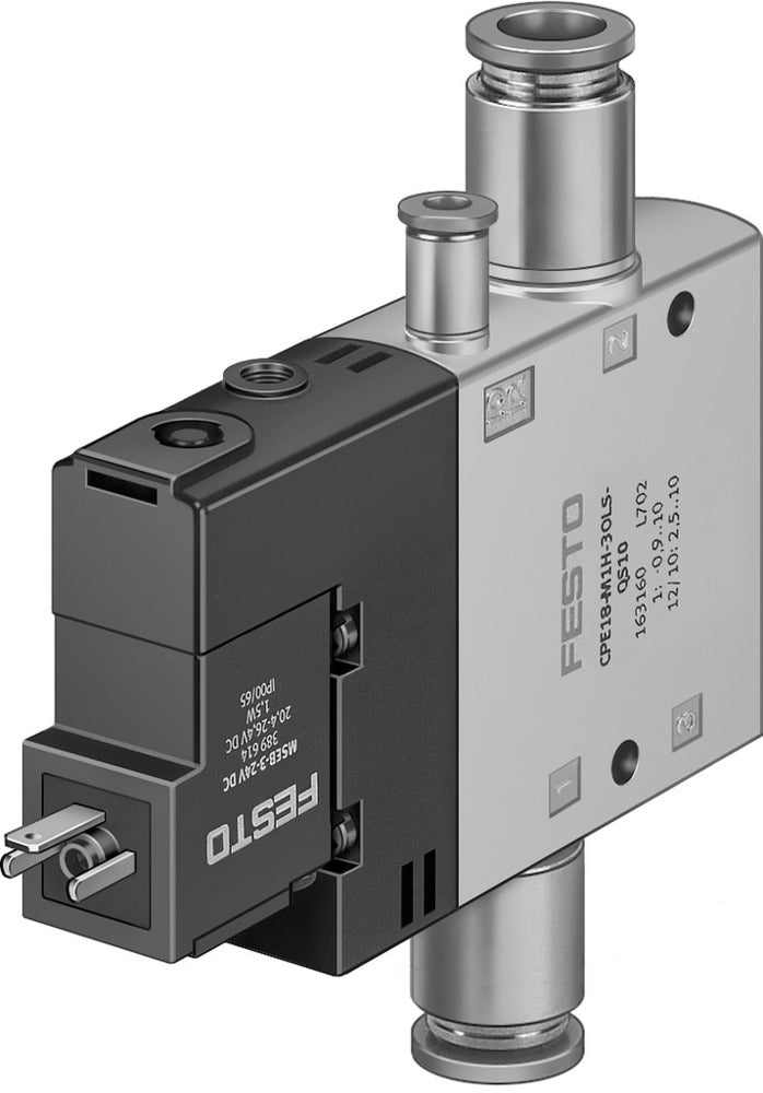 Festo 3/2 NO Monostable Air Solenoid Valve QS-8 850l/min - 163152