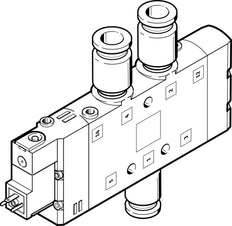 Festo 5/2 Monostable Air Solenoid Valve QS-10 1250l/min - 163818