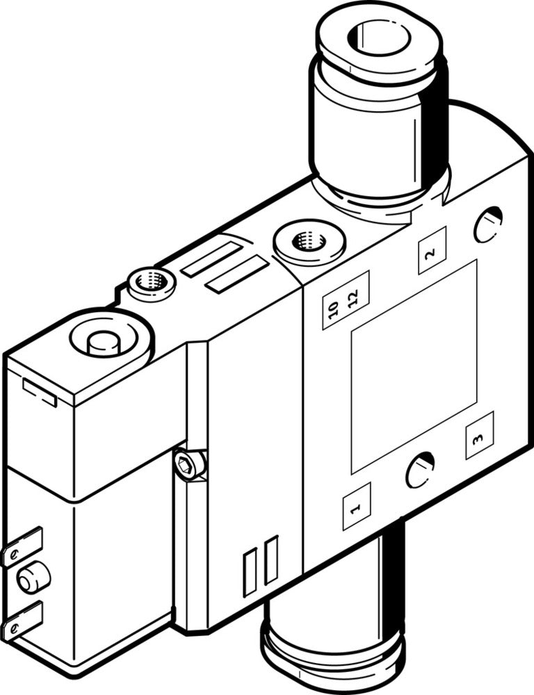 Festo 3/2 NO Monostable Air Solenoid Valve QS-8 810l/min - 196892