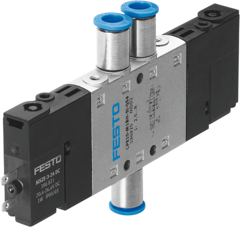 Festo 5/2 Bistable Air Solenoid Valve QS-6 320l/min - 196877