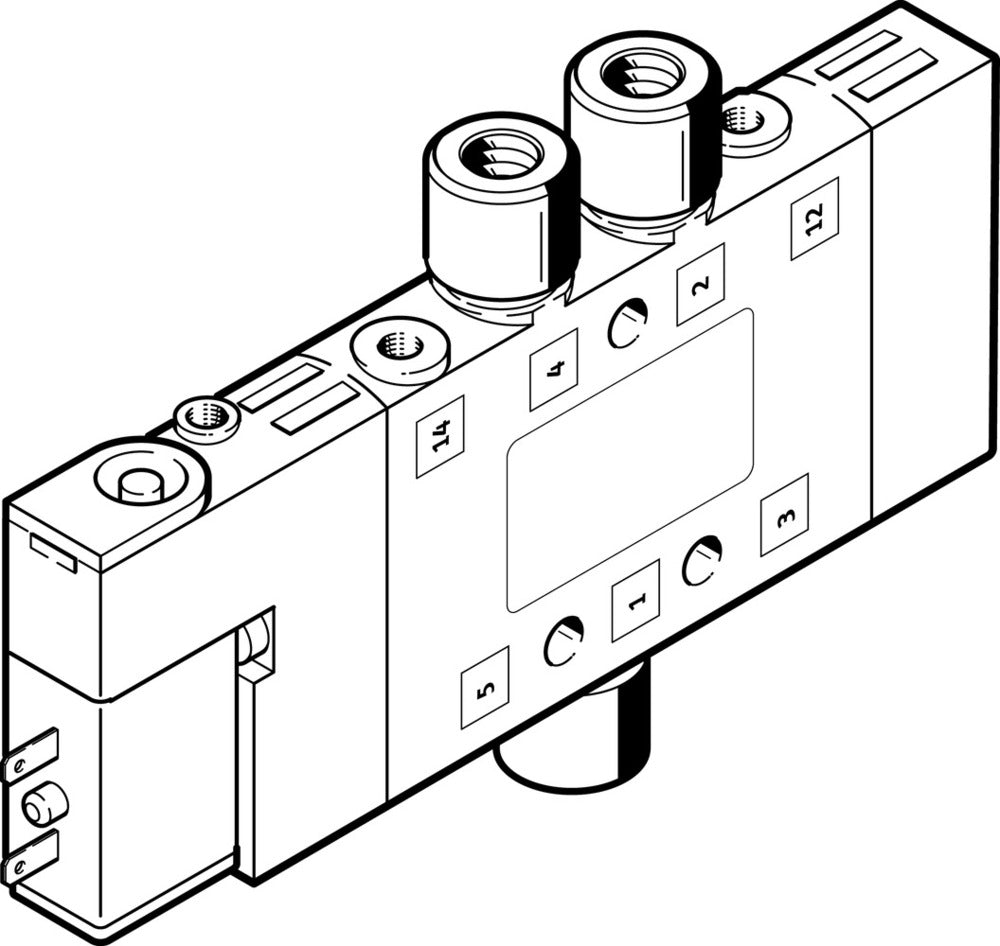 Festo 5/2 Monostable Air Solenoid Valve M5 180l/min - 196884