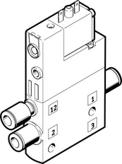 Festo 3/2 NC Monostable Air Solenoid Valve QS-6 510l/min - 196889