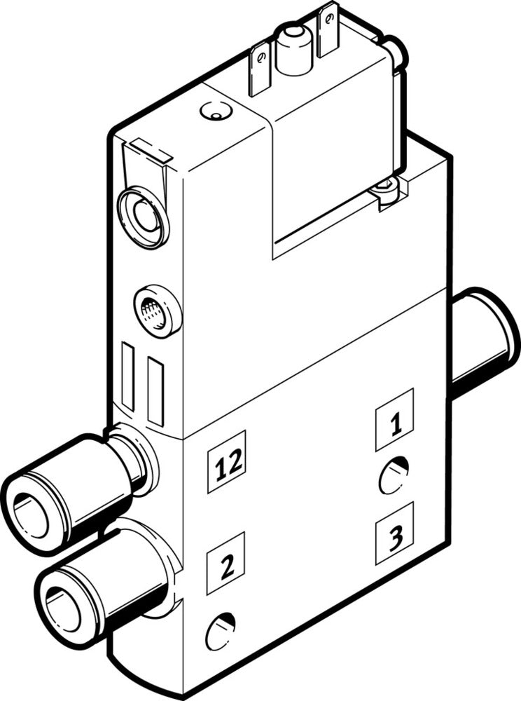 Festo 3/2 NO Monostable Air Solenoid Valve QS-8 810l/min - 196894