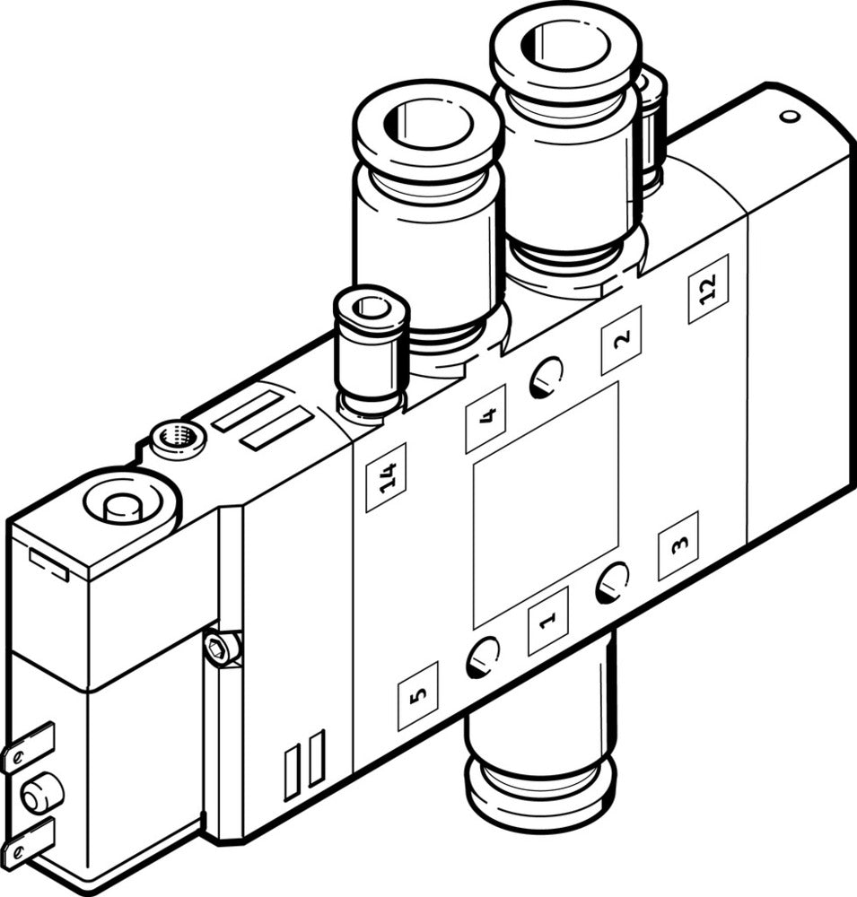 Festo 5/2 Monostable Air Solenoid Valve QS-6 400l/min - 196913