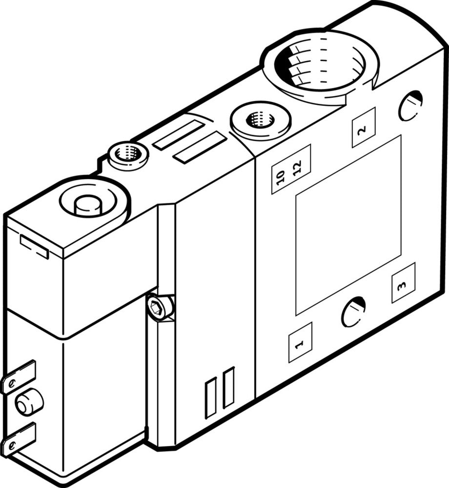 Festo 3/2 NC Monostable Air Solenoid Valve G1/8 900l/min - 196929