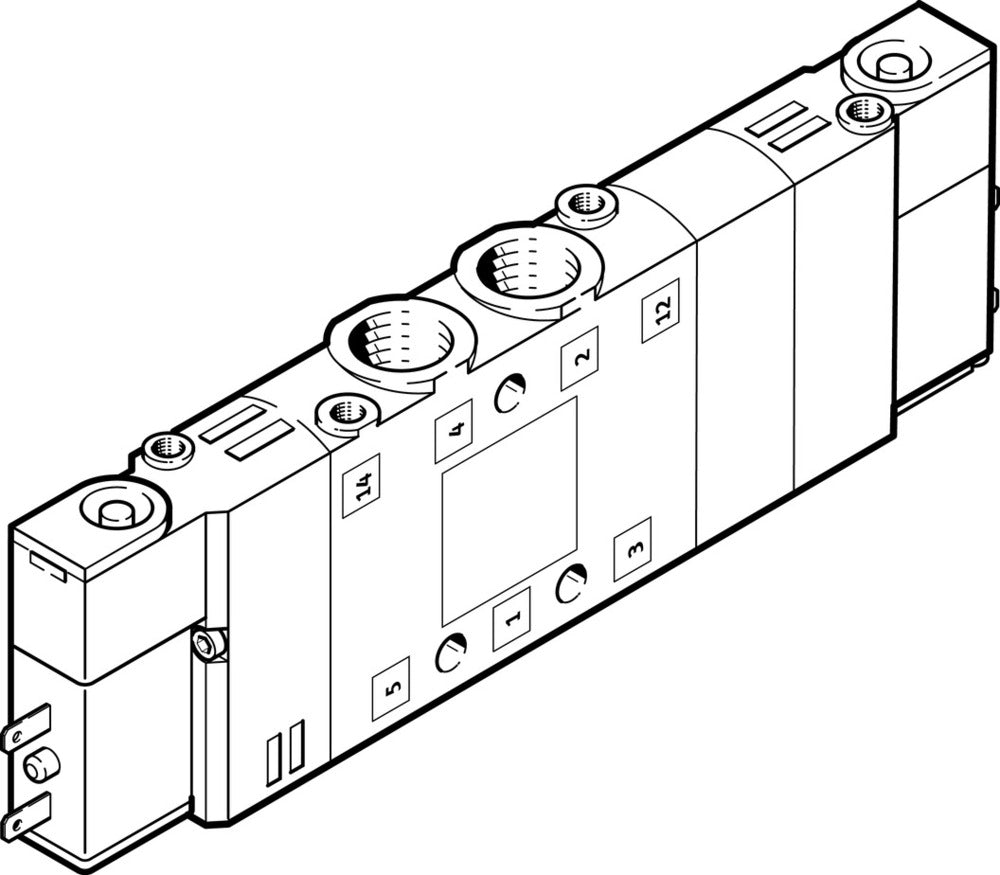 Festo 5/3 NC Air Solenoid Valve M7 350l/min - 533141