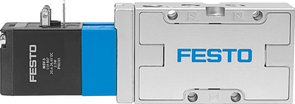Festo 5/2 Monostable Air Solenoid Valve G1/8 1000l/min - 19749