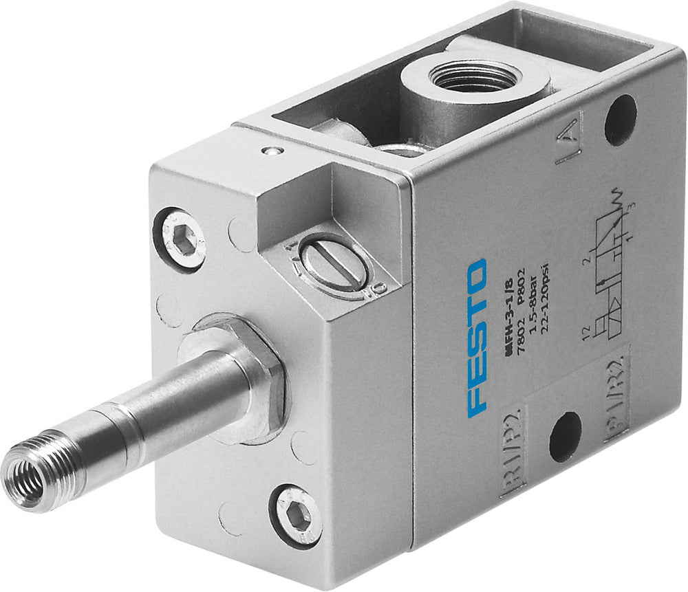 Festo 3/2 NO Monostable Air Solenoid Valve G1/8 500l/min - 7877