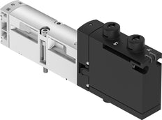 Festo 5/3 Pressurized/Exhausted Air Solenoid Valve Size 18mm ISO 15407-2 370l/min - 8040110