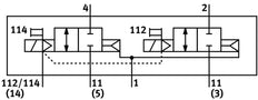 Festo 2x2/2 NC Monostable Air Solenoid Valve Size 26mm ISO 15407-2 1000l/min - 561153