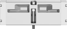 Festo 5/3 Exhausted Pneumatic Valve Size 26mm ISO 15407-1 1000l/min - 546719
