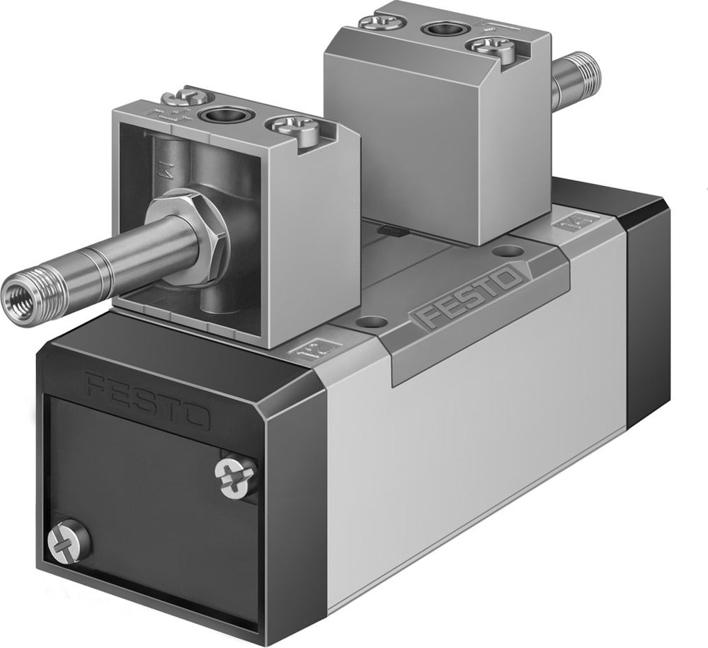 Festo 5/3 Exhausted Air Solenoid Valve Size 1 ISO 5599-1 1200l/min - 150983