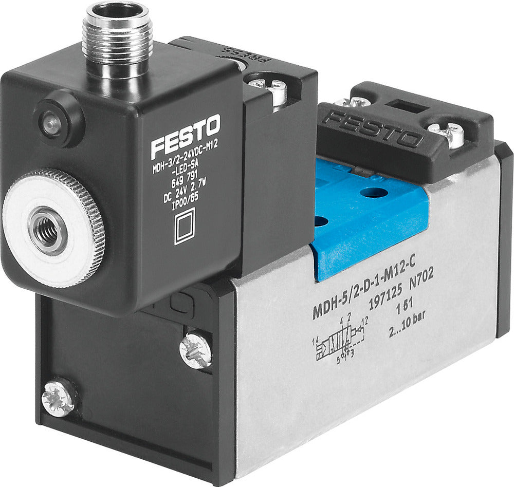 Festo 5/2 Monostable Air Solenoid Valve Size 1 ISO 5599-1 1200l/min - 540810