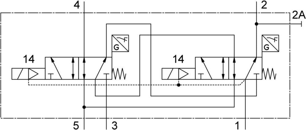 Festo 5/2 Monostable Control Block G1/4 950l/min 3 - 10bar/44 - 145psi - 569819