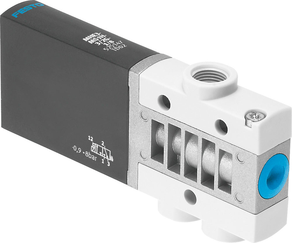Festo 3/2 NO Monostable Air Solenoid Valve G1/8 200l/min -0.9 - 8bar/-13 - 116psi - 525167