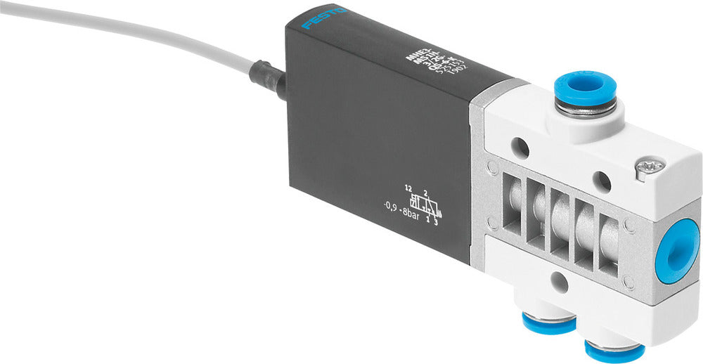 Festo 3/2 NC Monostable Air Solenoid Valve QS-6 200l/min -0.9 - 8bar/-13 - 116psi - 525152
