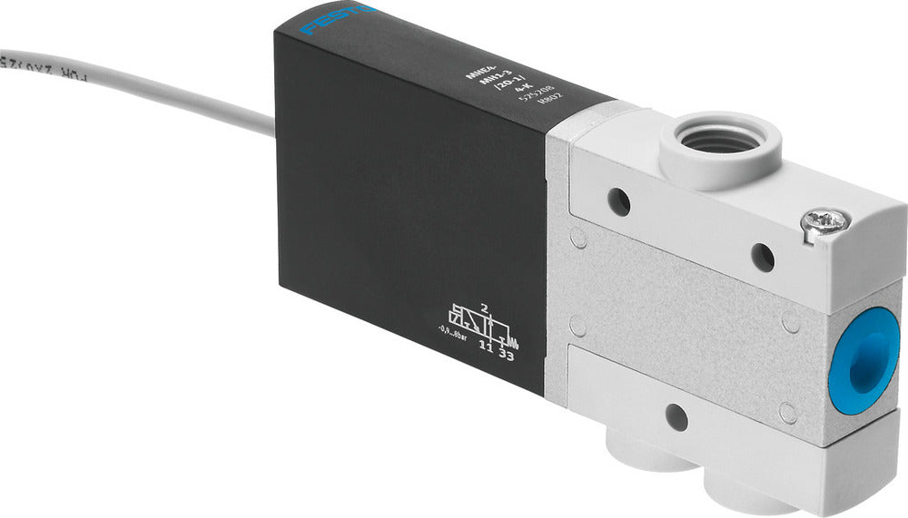 Festo 3/2 NC Monostable Air Solenoid Valve G1/4 400l/min -0.9 - 8bar/-13 - 116psi - 525189
