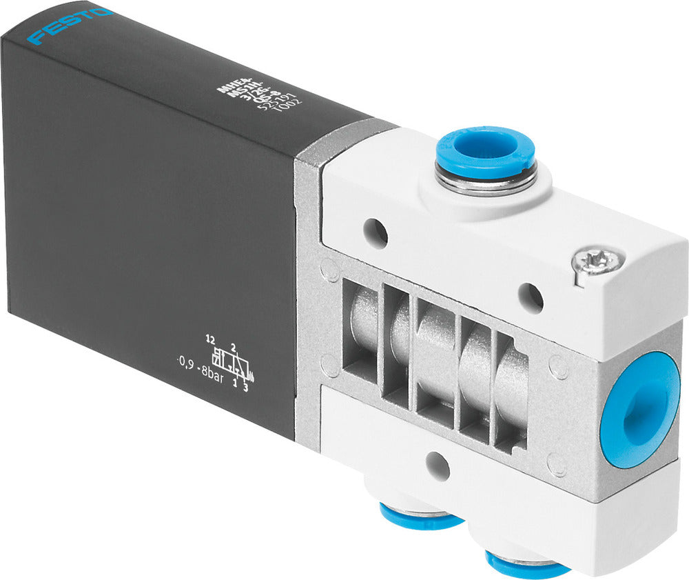 Festo 3/2 NC Monostable Air Solenoid Valve QS-8 400l/min -0.9 - 8bar/-13 - 116psi - 525191
