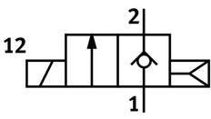 Festo 2/2 NC Monostable Air Solenoid Valve QS-6 160l/min 0.5 - 6bar/7 - 87psi - 567790