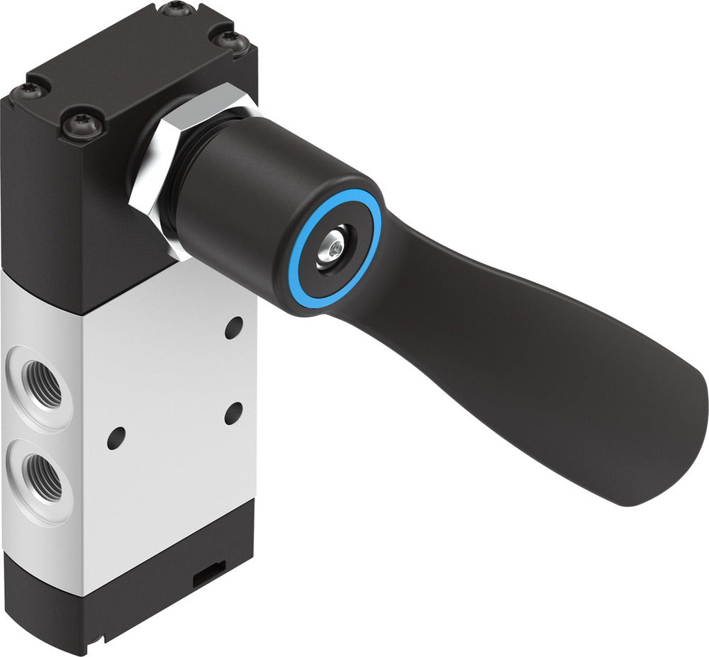 Festo 5/3 Exhausted Hand Lever Valve G1/8 530l/min -0.95 - 10bar/-14 - 145psi - 4165867
