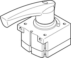 Festo 4/3 Exhausted Hand Lever Valve G1/8 800l/min - 3488207