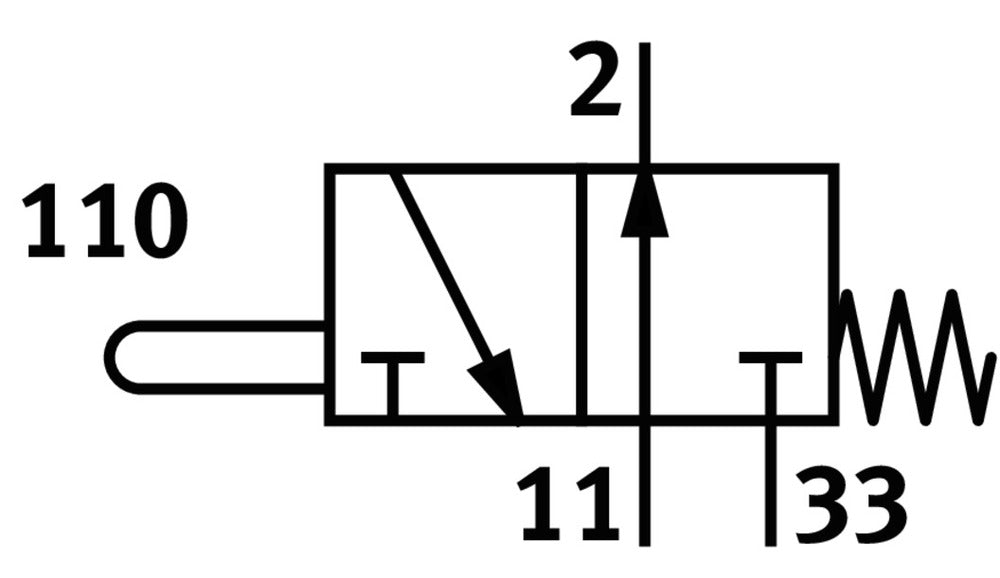 Festo 3/2 NO Monostable Stem Actuated Micro Valve PK-3 60l/min - 10403