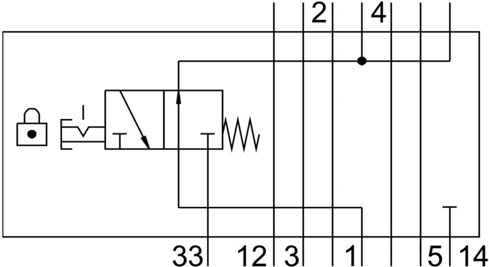 Festo Vertical Pressure Shut-Off Plate - 8001178