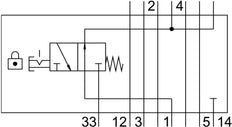 Festo Vertical Pressure Shut-Off Plate - 8001178
