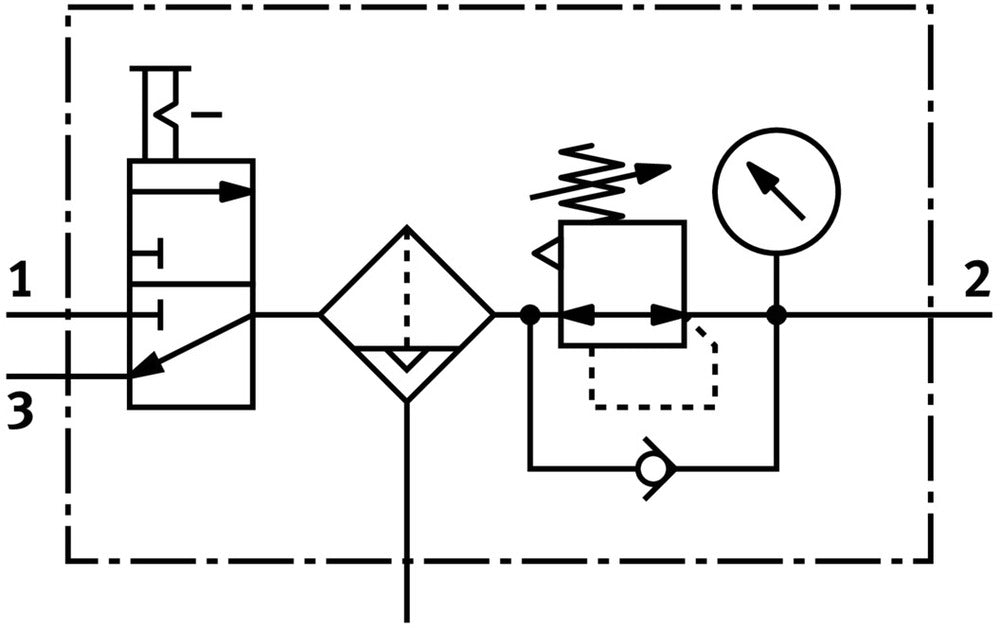 Festo Air Preparation Unit G1/2'' 0.5-12bar 4800l/min 5µm - 542286