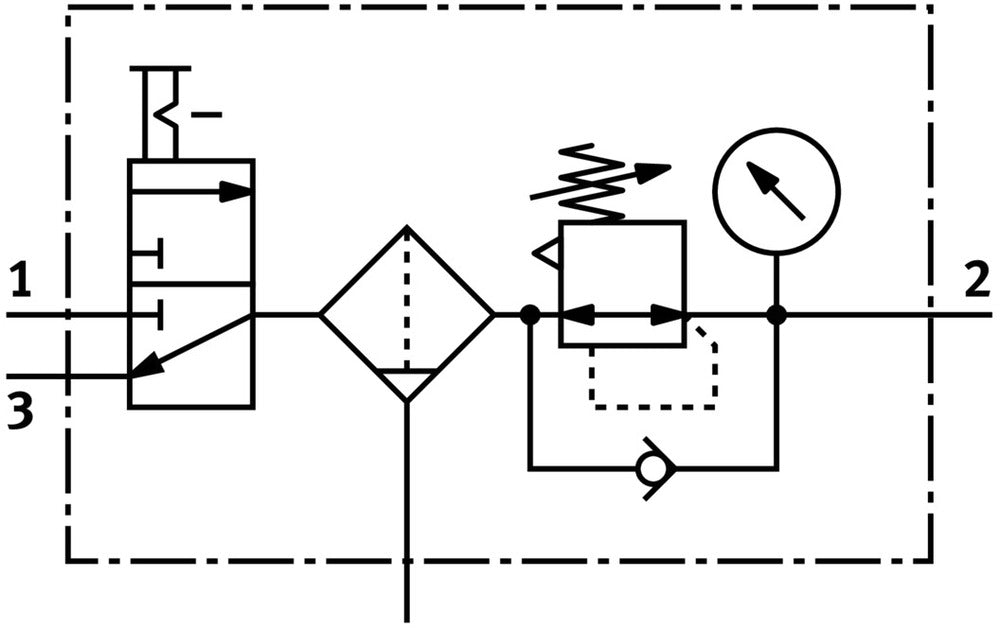 Festo Air Preparation Unit G1/2'' 0.5-12bar 4800l/min 5µm - 542280