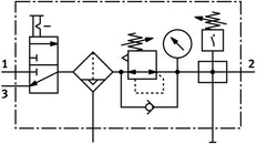 Festo Air Preparation Unit G1/4'' 0.5-10bar 1600l/min 40µm - 8025356