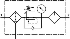 Festo Air Preparation Unit G1/2'' 0.5-12bar 3700l/min 40µm - 530252
