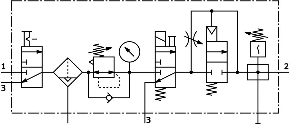 Festo Air Preparation Unit G1/4'' 4-12bar 750l/min 40µm - 542299