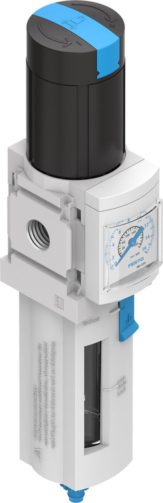 Festo Compressed Air Filter Regulator G1/4'' 0.3-7bar 1700l/min 40µm - 529148