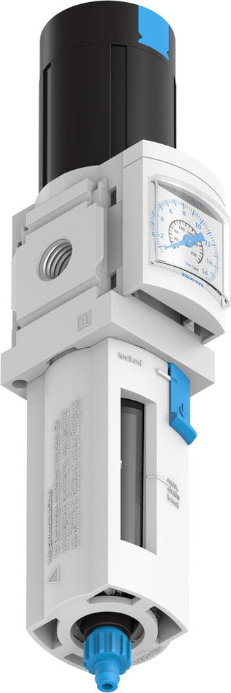 Festo Compressed Air Filter Regulator G1/4'' 0.3-7bar 1700l/min 40µm - 529149