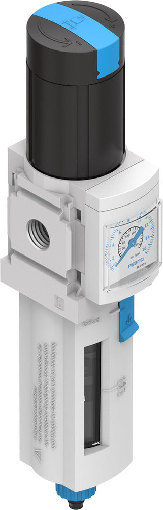 Festo Compressed Air Filter Regulator G1/4'' 0.5-12bar 1500l/min 40µm - 529158