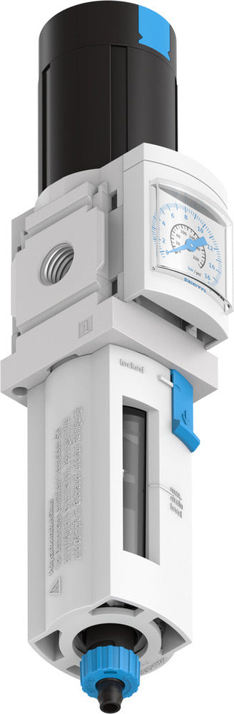 Festo Compressed Air Filter Regulator G1/4'' 0.3-7bar 1700l/min 40µm - 529150