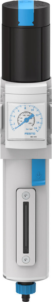 Festo Compressed Air Filter Regulator G1/4'' 0.5-12bar 1500l/min 40µm - 535722