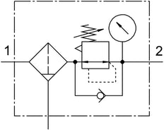 Festo Compressed Air Filter Regulator G3/8'' 0.5-12bar 4000l/min 40µm - 529232